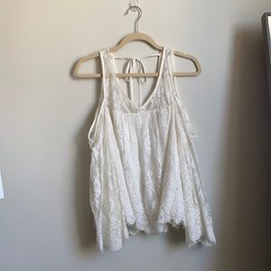 White Abercrombie lace top!